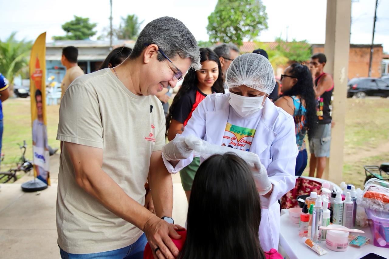 Randolfe Rodrigues promove ação de cidadania com serviços gratuitos no bairro Novo Horizonte